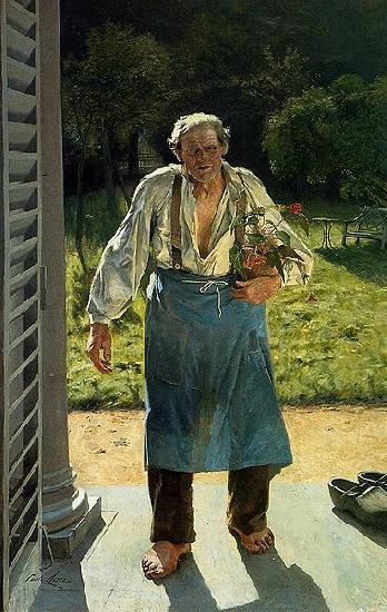Emile Claus Old Gardener